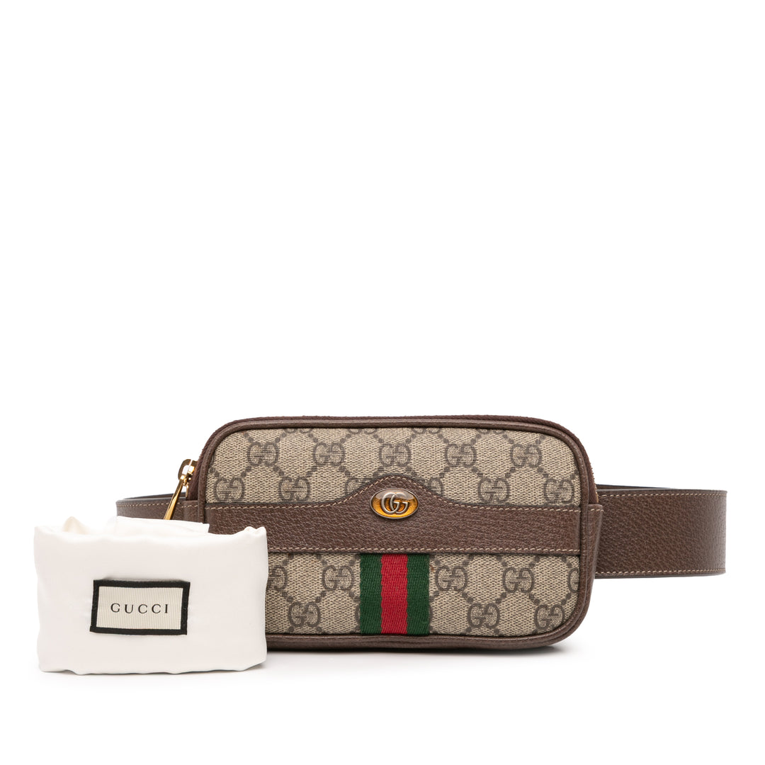 Gucci Small GG Supreme Web Ophidia Sac ceinture