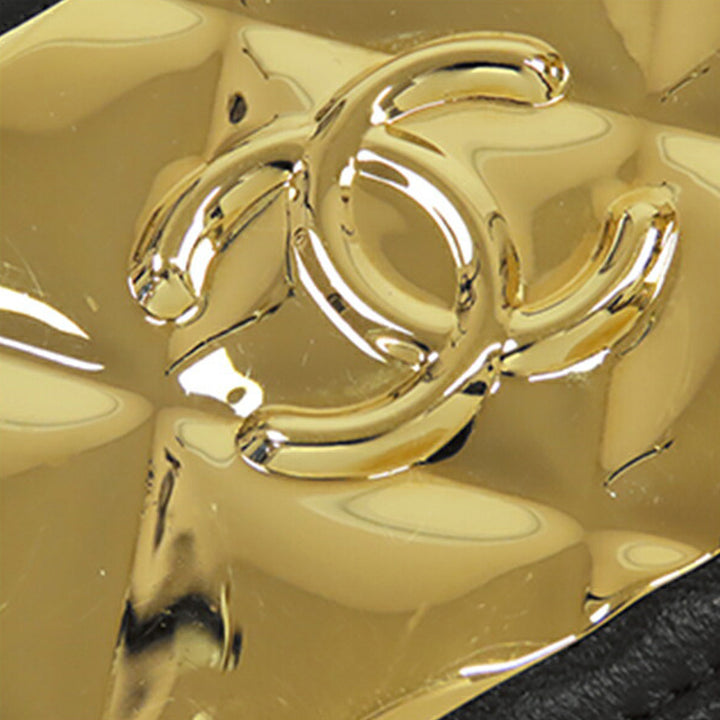 Chanel Extra Mini CC Matelassé Golden Plate Vanity Sac porté croisé