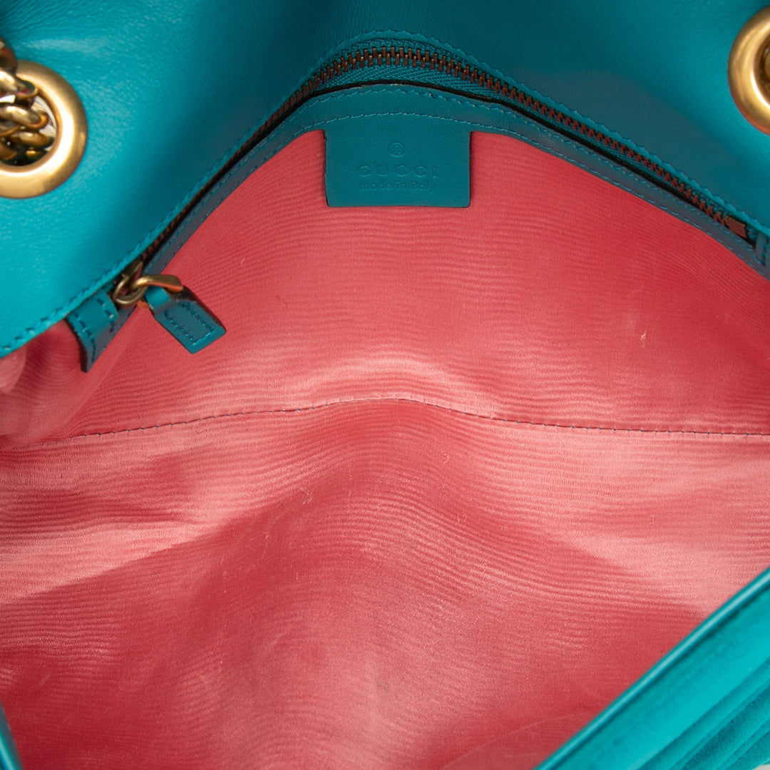 Gucci Medium GG Marmont Matelasse Velours Sac bandoulière