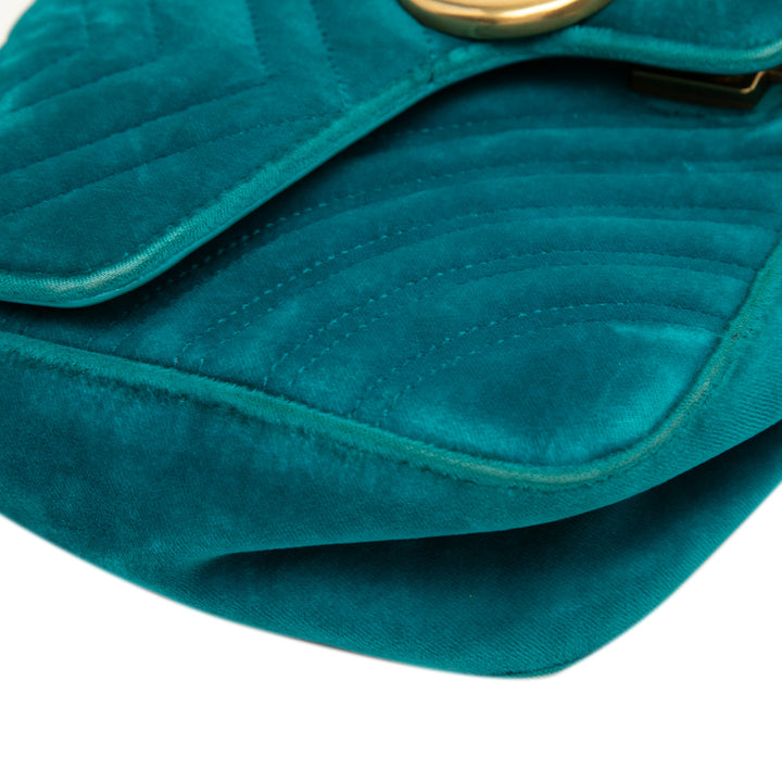 Gucci Medium GG Marmont Matelasse Velours Sac bandoulière