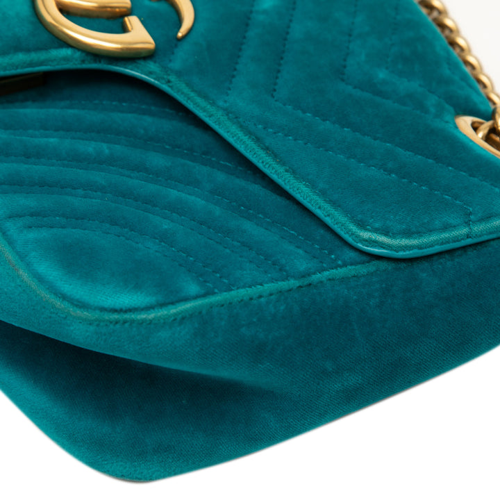 Gucci Medium GG Marmont Matelasse Velours Sac bandoulière