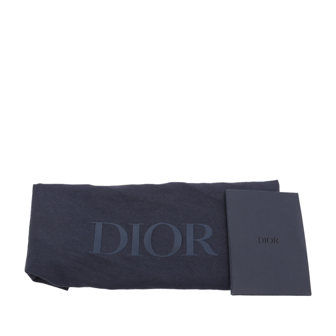 Dior Cuir de veau grainé Saddle Sac porté croisé