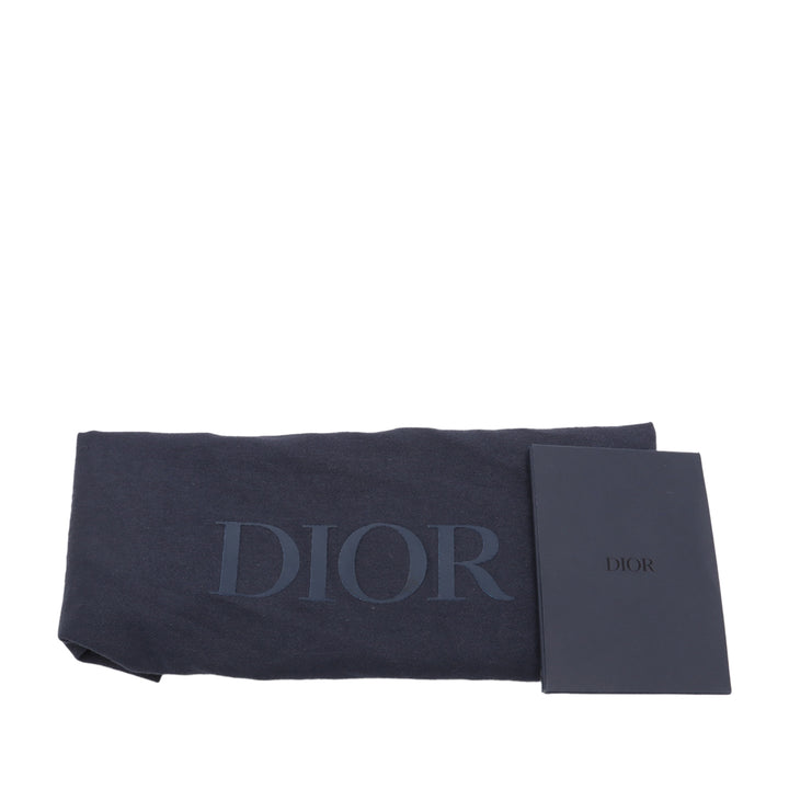 Dior Cuir de veau grainé Saddle Sac porté croisé