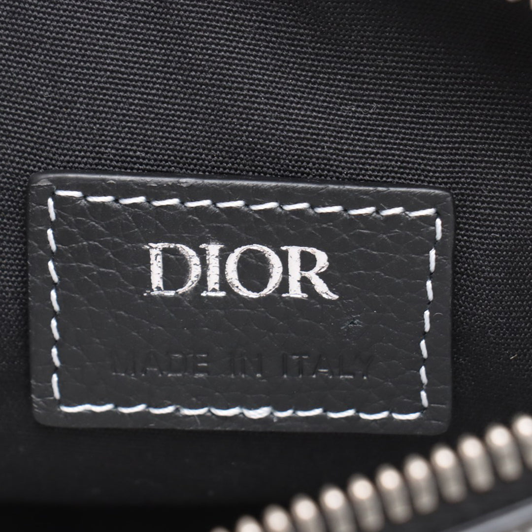 Dior Cuir de veau grainé Saddle Sac porté croisé