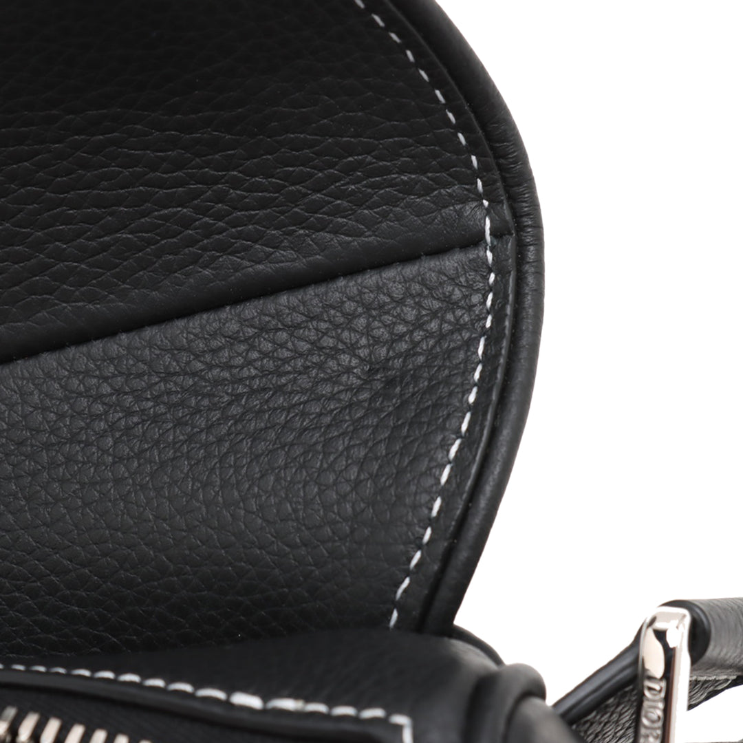 Dior Cuir de veau grainé Saddle Sac porté croisé