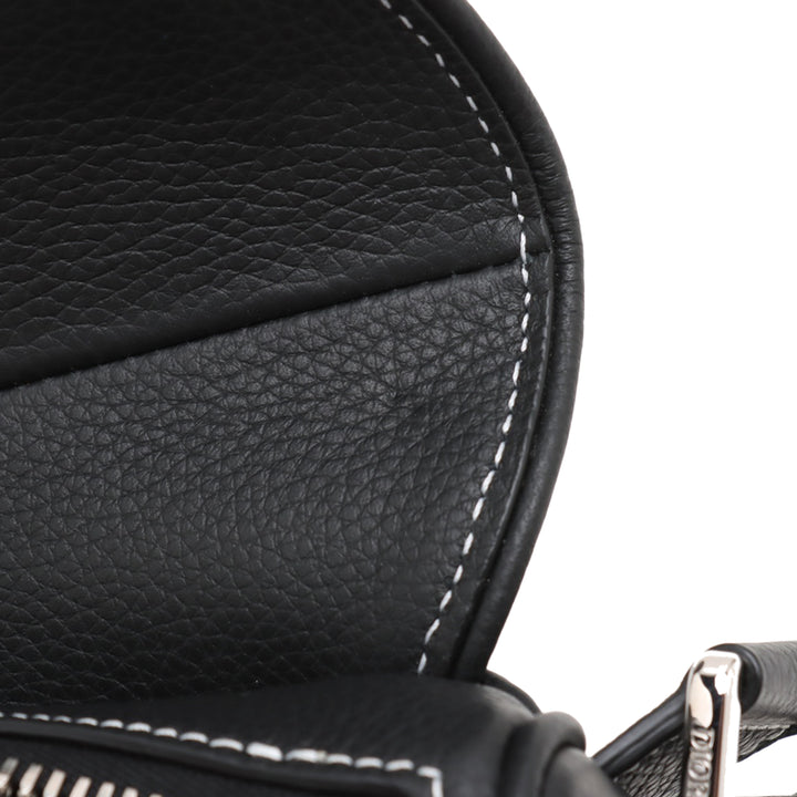 Dior Cuir de veau grainé Saddle Sac porté croisé