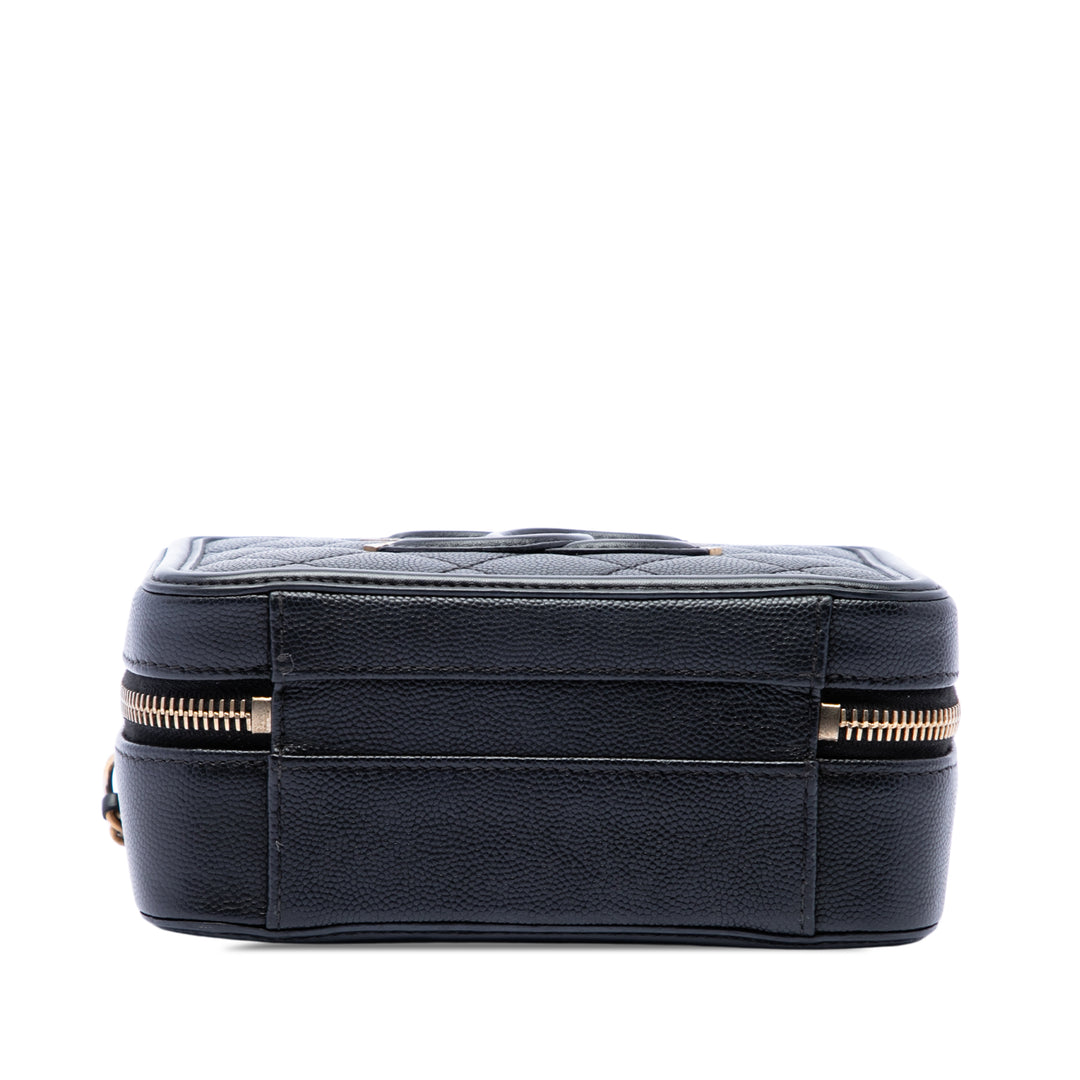 Chanel CC Filigree Vanity Petit Cuir caviar