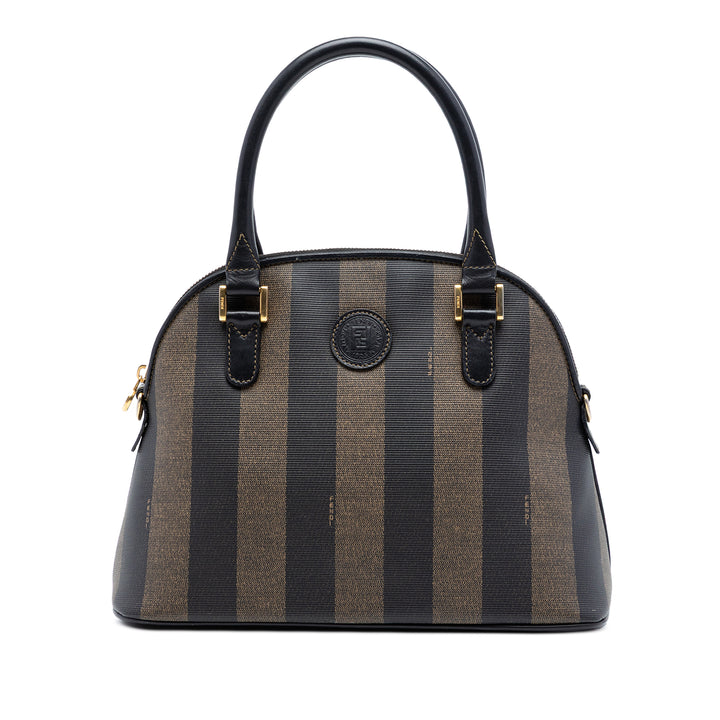 Fendi Pequin Coated Toile Dome Sac