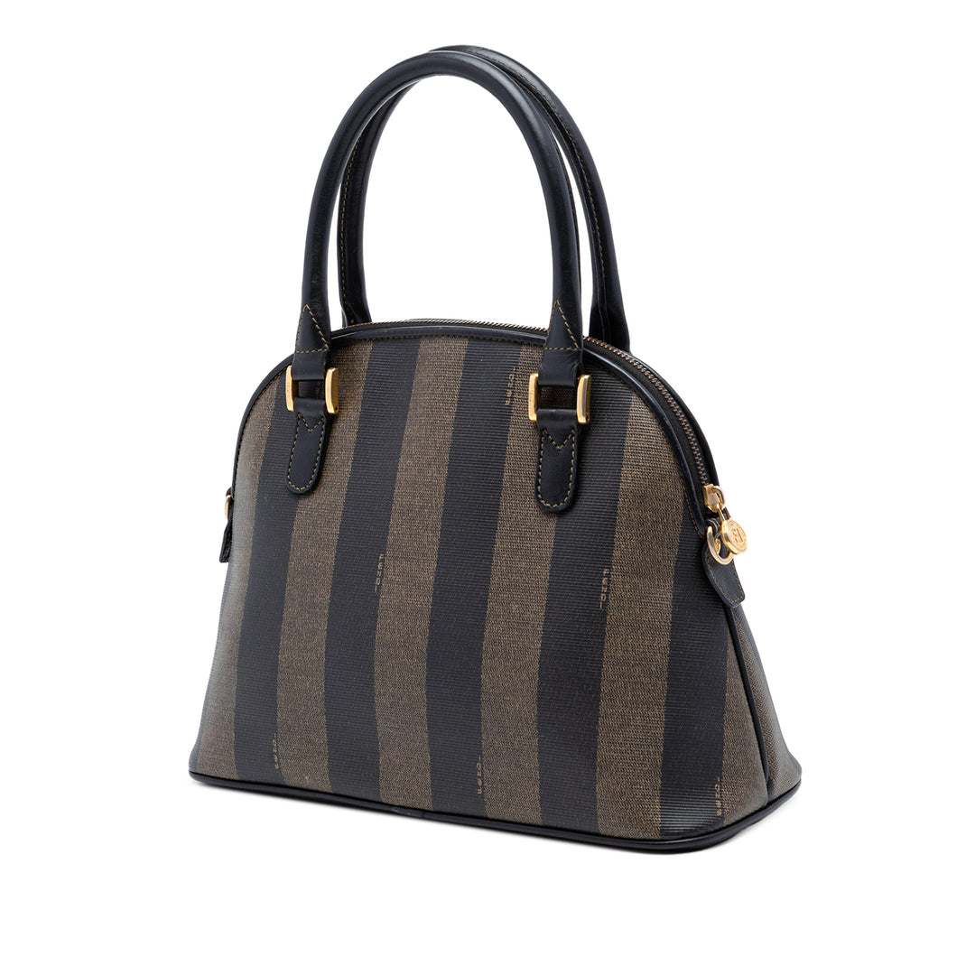 Fendi Pequin Coated Toile Dome Sac