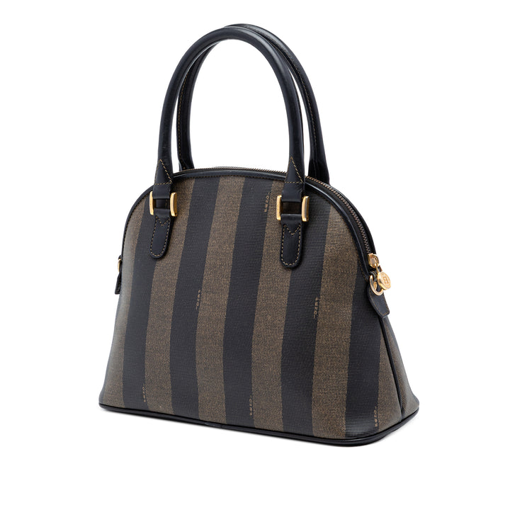 Fendi Pequin Coated Toile Dome Sac