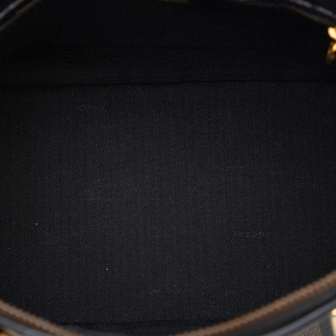 Fendi Pequin Coated Toile Dome Sac
