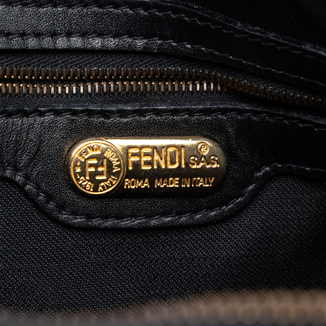 Fendi Pequin Coated Toile Dome Sac