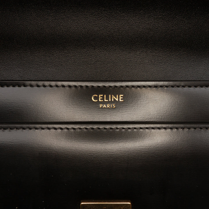 Celine brillant Cuir de veau Triomphe Chain Sac bandoulière