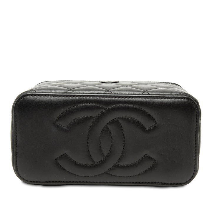Chanel Small Cuir d’agneau So anse supérieure Vanity avec chaîne