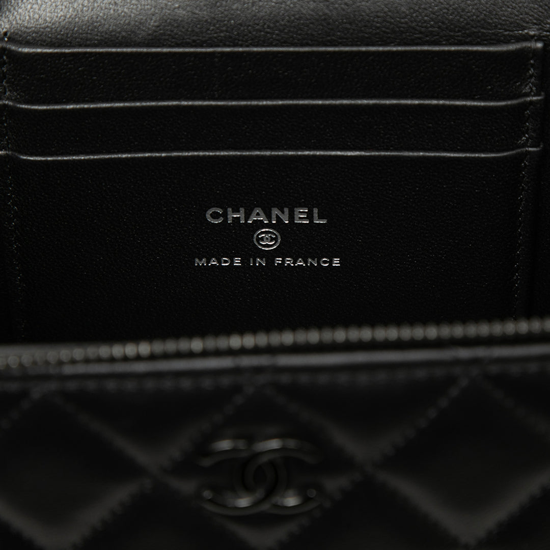 Chanel Small Cuir d’agneau So anse supérieure Vanity avec chaîne
