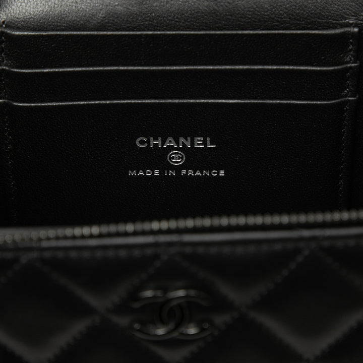 Chanel Small Cuir d’agneau So anse supérieure Vanity avec chaîne