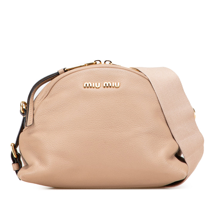 Miu Miu Cuir Sac porté croisé Marron
