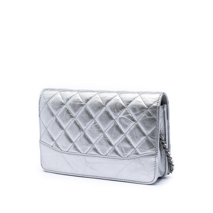 Chanel Matelassé vieilli Cuir de veau Gabrielle Wallet on Chain