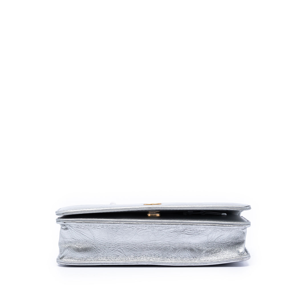 Chanel Matelassé vieilli Cuir de veau Gabrielle Wallet on Chain