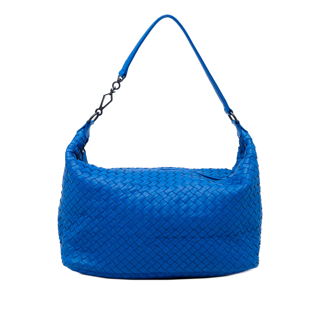Intrecciato Sac nappa Bleu