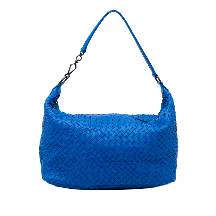 Intrecciato Sac nappa Bleu