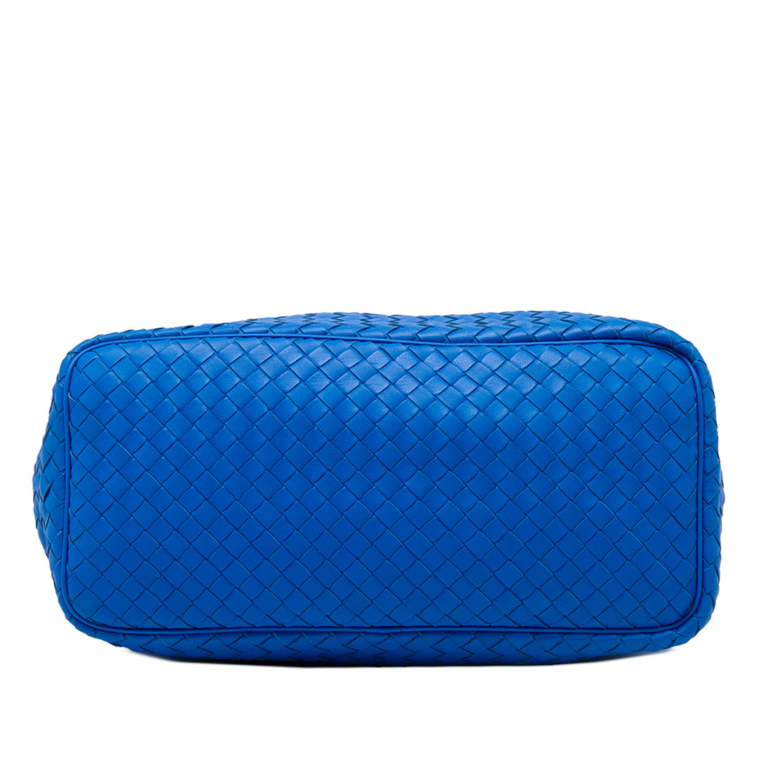 Intrecciato Sac nappa Bleu