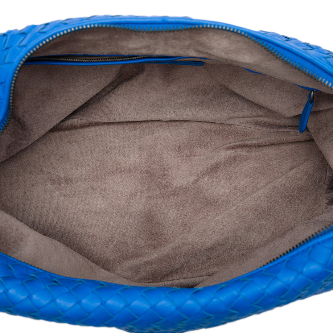 Intrecciato Sac nappa Bleu
