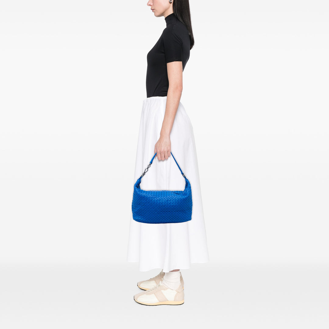 Intrecciato Sac nappa Bleu
