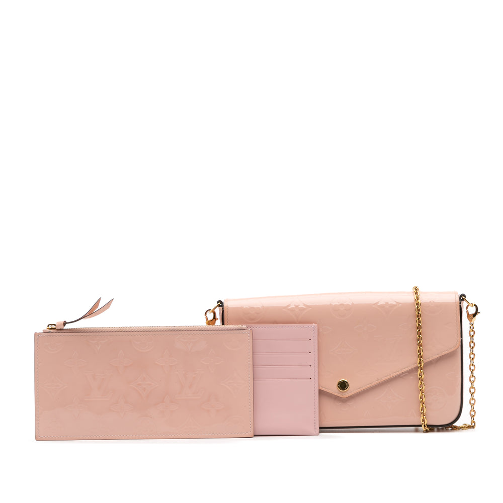 Monogram Vernis Pochette Felicie Pink - Gaby Paris