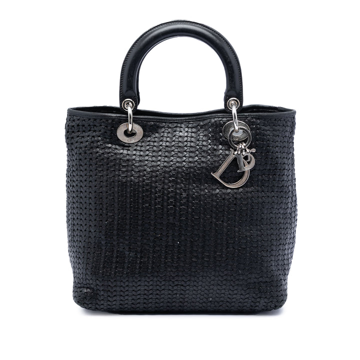 Dior Medium Woven Cuir de veau Soft Lady Dior