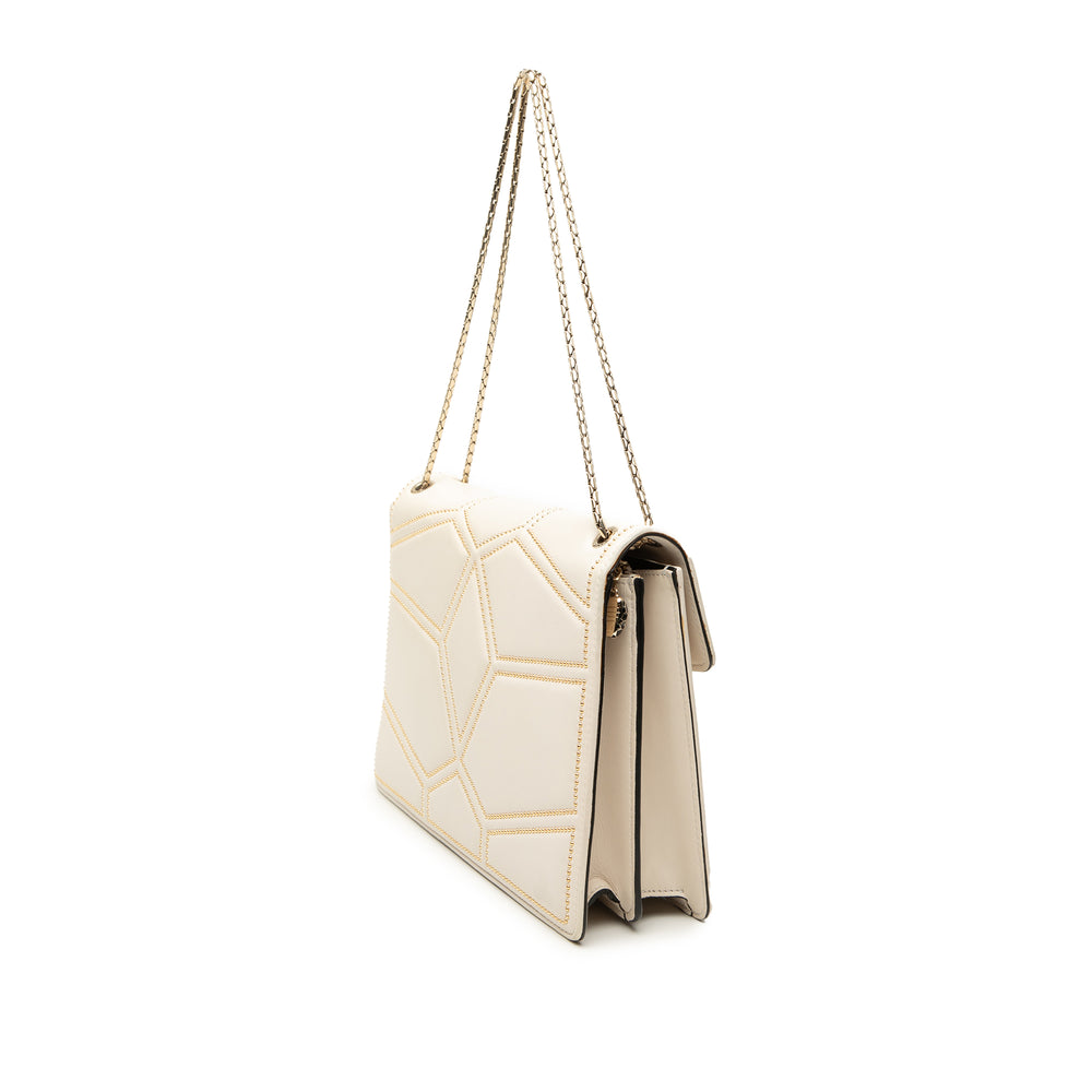 Bvlgari Sac bandoulière clouté Diamond Blast Serpenti Forever Beige – vue 2 – GABY PARIS