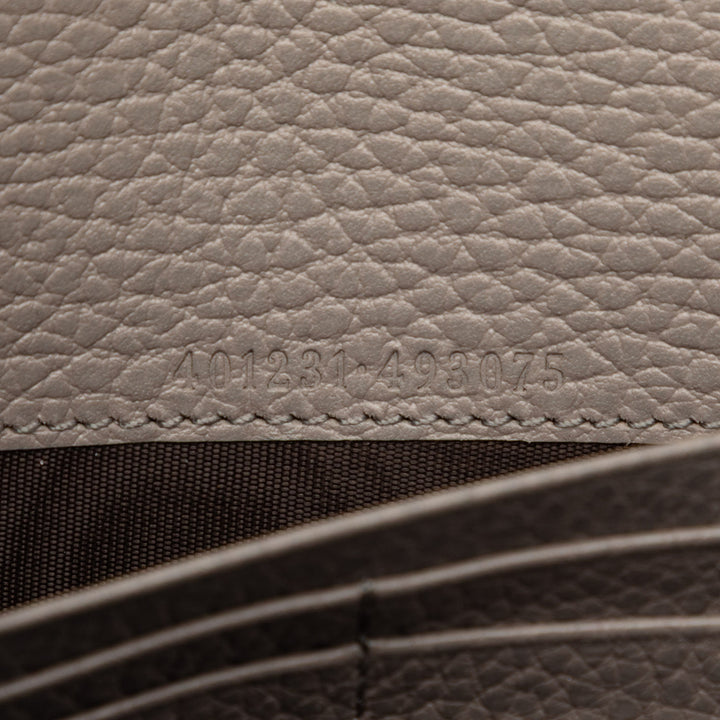Dionysus Wallet on Chain Cuir de veau Marron