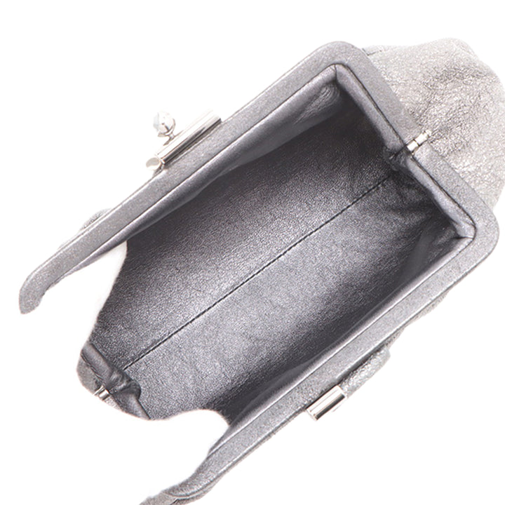 Chanel Cuir Kiss Lock Pochette