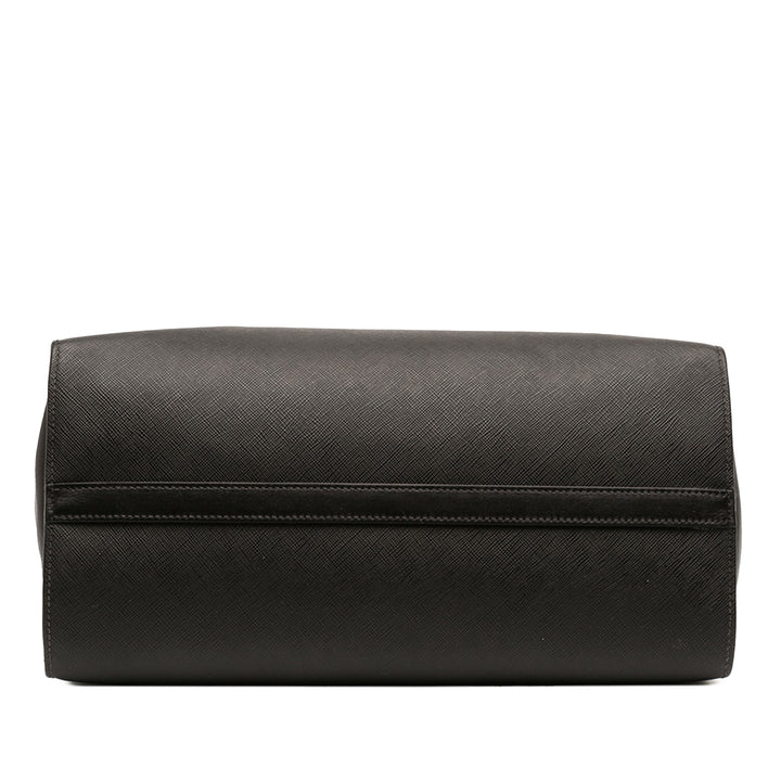 Prada Sac à main City Veau à finitions Paradigme Saffiano Noir – vue 3 – GABY PARIS