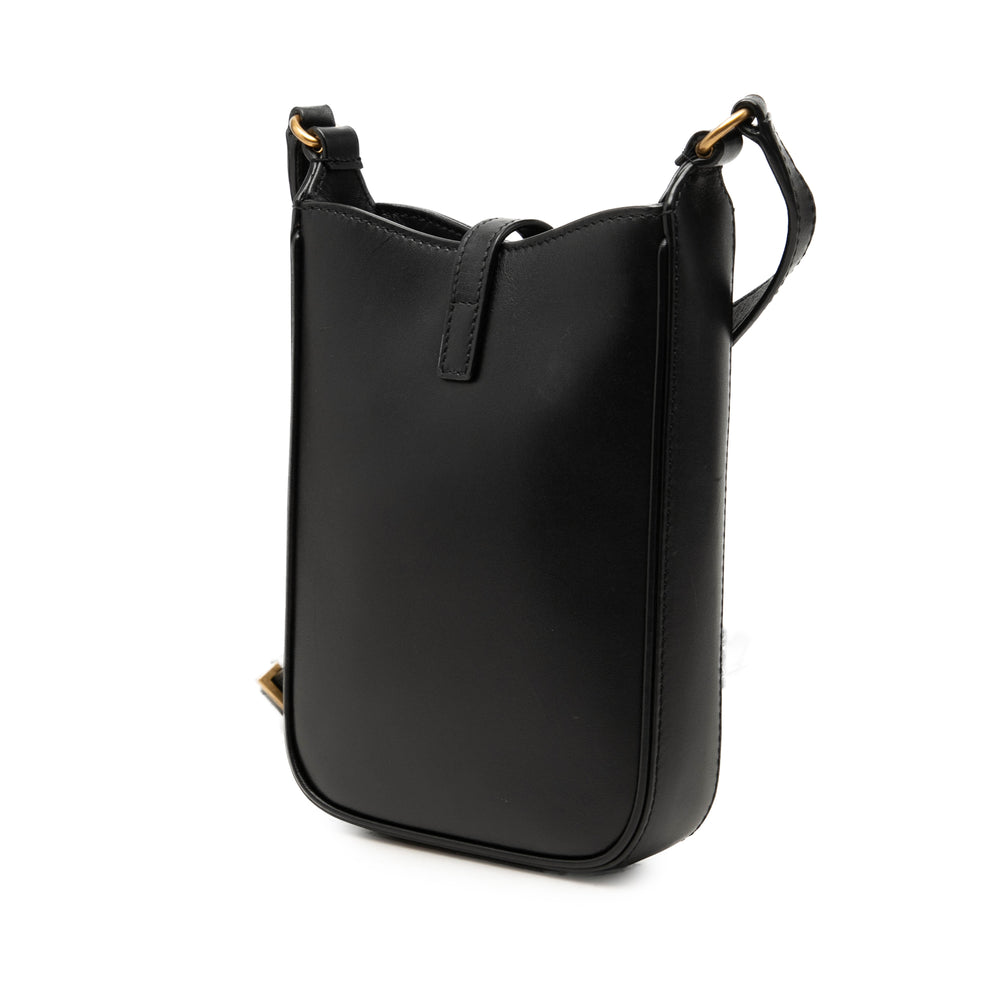 Saint Laurent Le 5 a 7 Vertical Sac Mini Noir – vue 2 – GABY PARIS