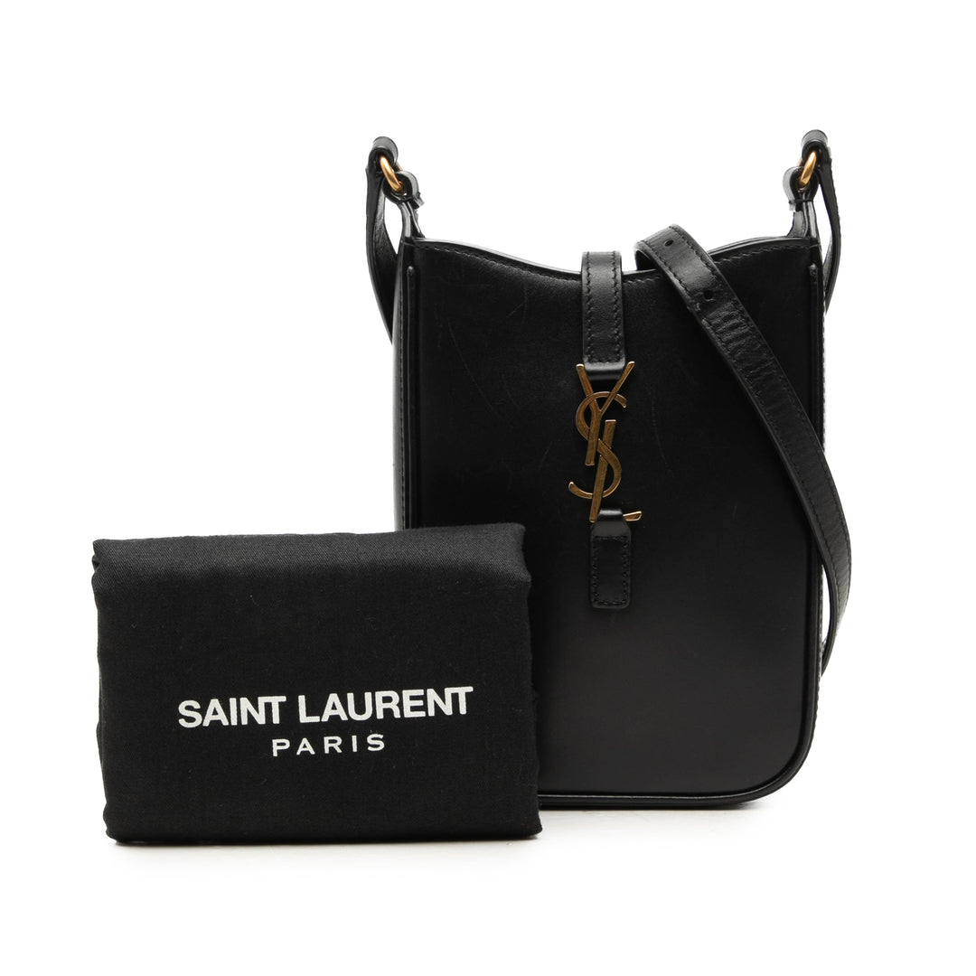 Saint Laurent Le 5 a 7 Vertical Sac Mini Noir – vue 7 – GABY PARIS