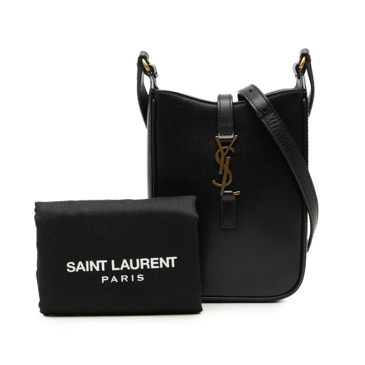 Saint Laurent Le 5 a 7 Vertical Sac Mini Noir – vue 7 – GABY PARIS