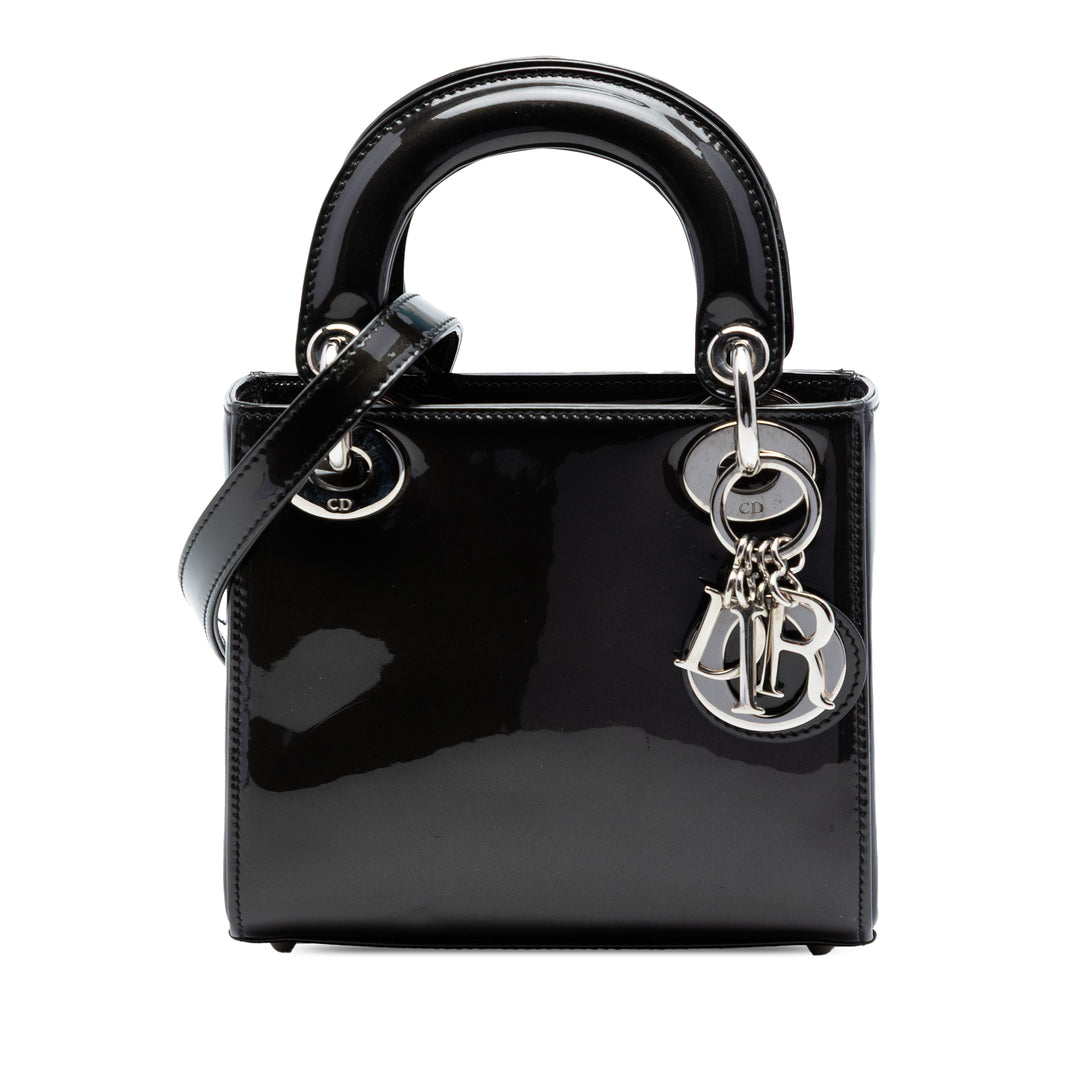 Dior Mini Cuir verni Lady Dior