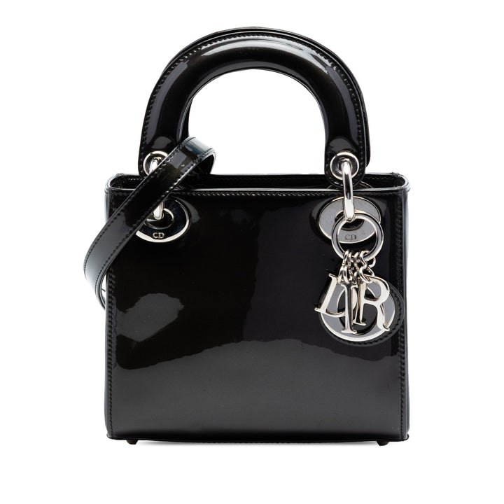 Dior Mini Cuir verni Lady Dior