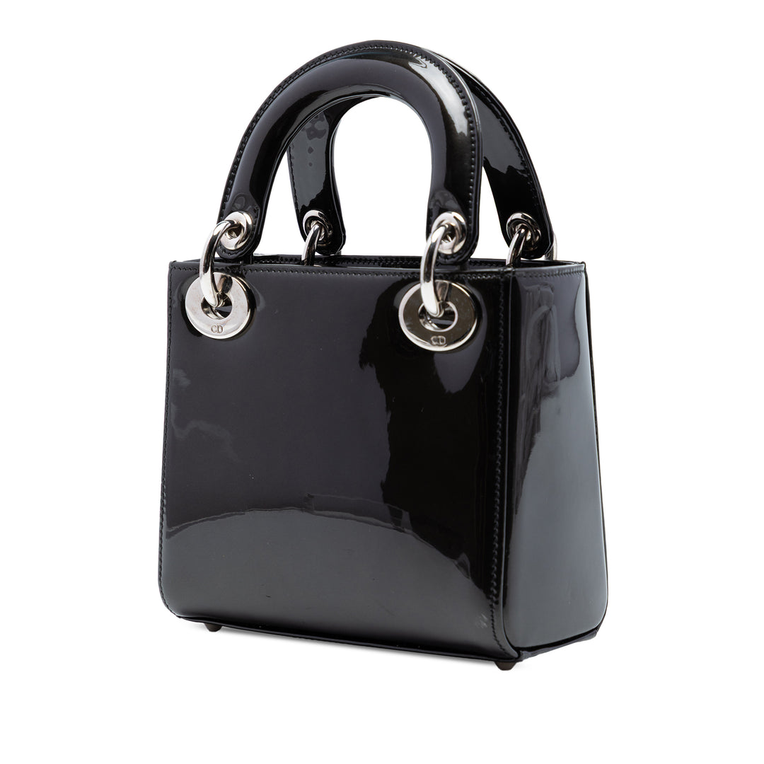 Dior Mini Cuir verni Lady Dior