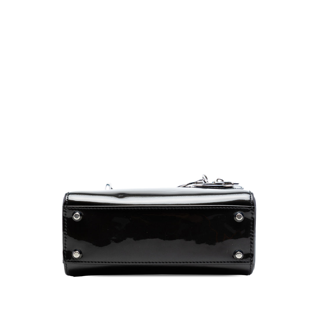 Dior Mini Cuir verni Lady Dior