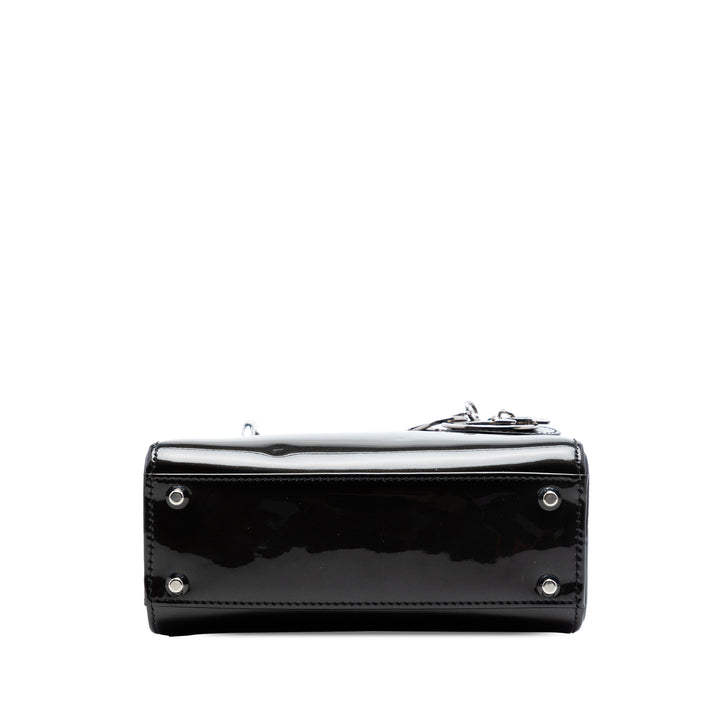 Dior Mini Cuir verni Lady Dior