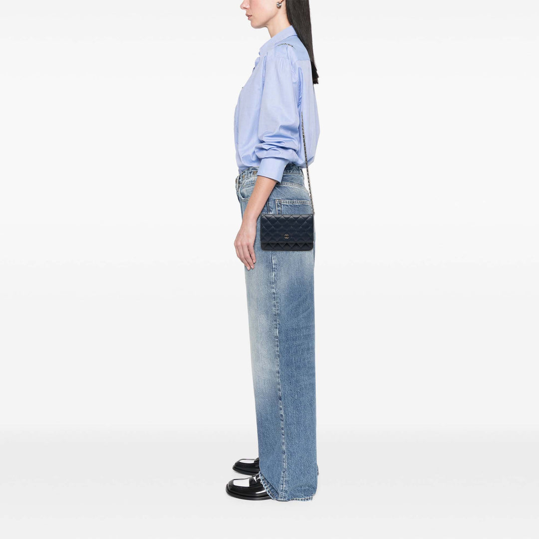 Chanel CC Matelassé Cuir d’agneau Wallet on Chain – GABY PARIS Authentique