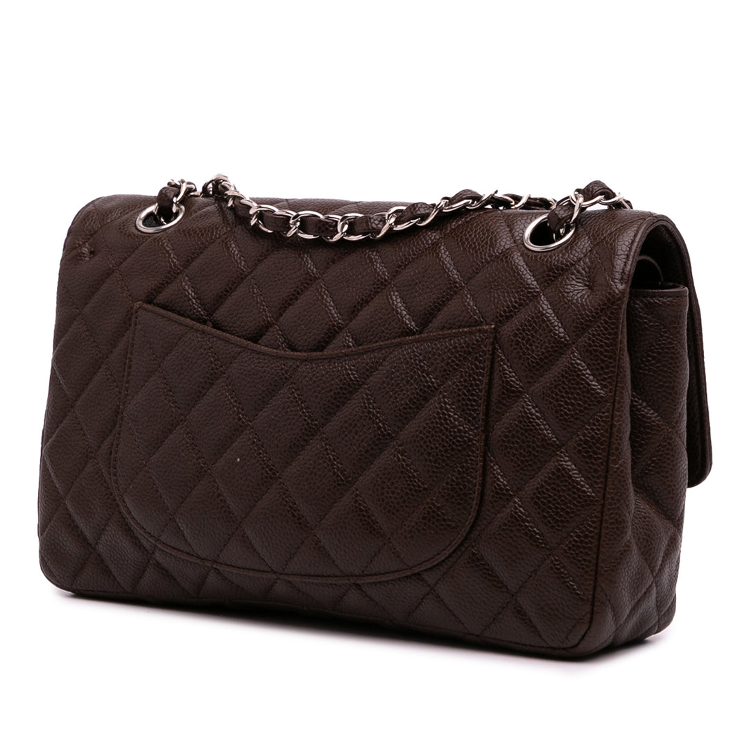 Medium Classic Caviar Double Flap Brown - Gaby Paris