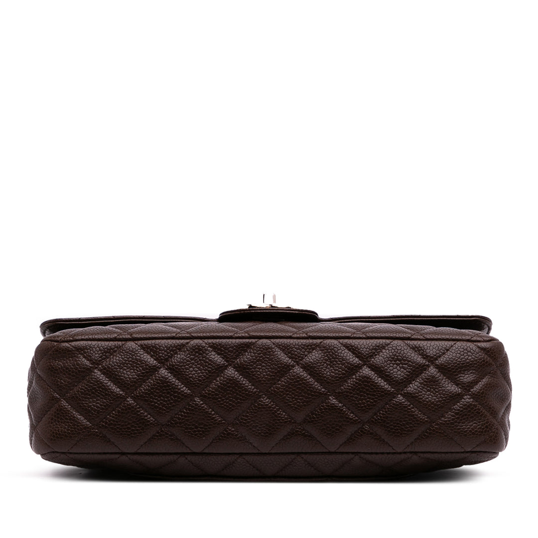 Medium Classic Caviar Double Flap Brown - Gaby Paris