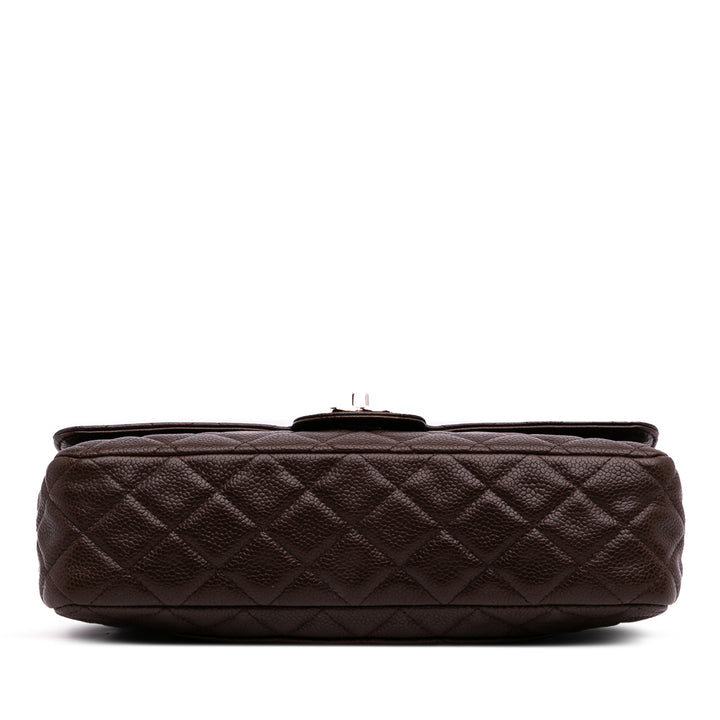 Medium Classic Caviar Double Flap Brown - Gaby Paris