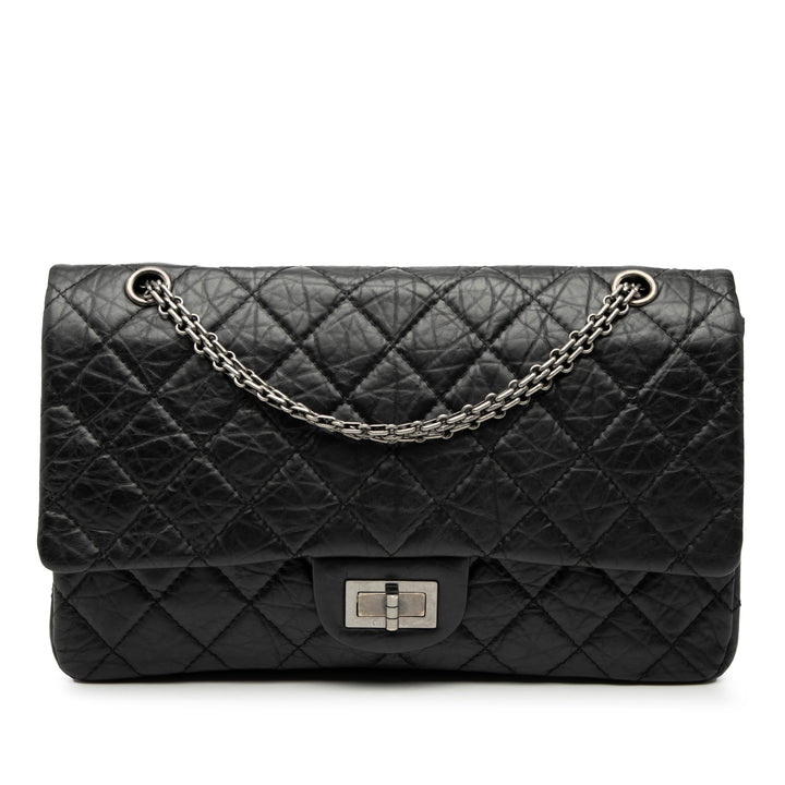 Chanel Matelassé vieilli Cuir de veau Reissue 2.55 Double rabat 227