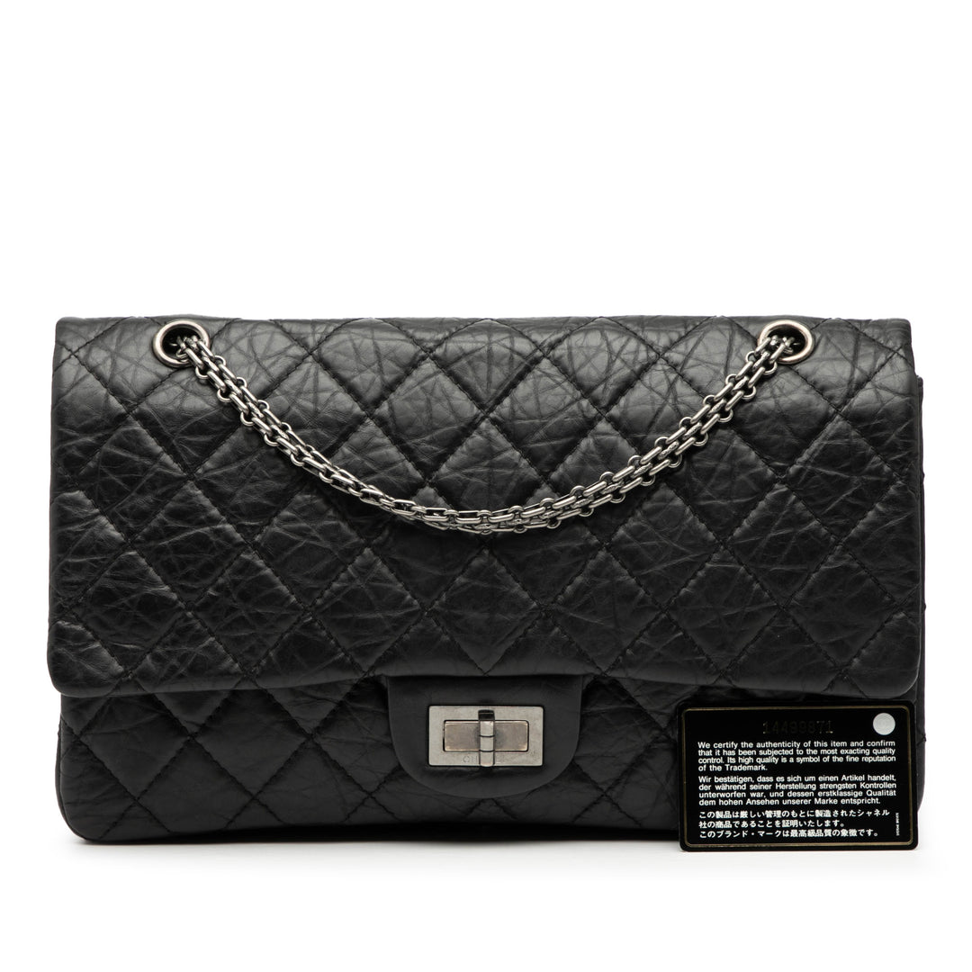 Chanel Matelassé vieilli Cuir de veau Reissue 2.55 Double rabat 227
