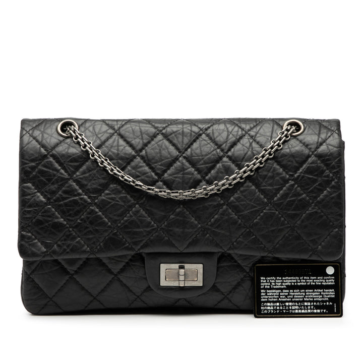 Chanel Matelassé vieilli Cuir de veau Reissue 2.55 Double rabat 227