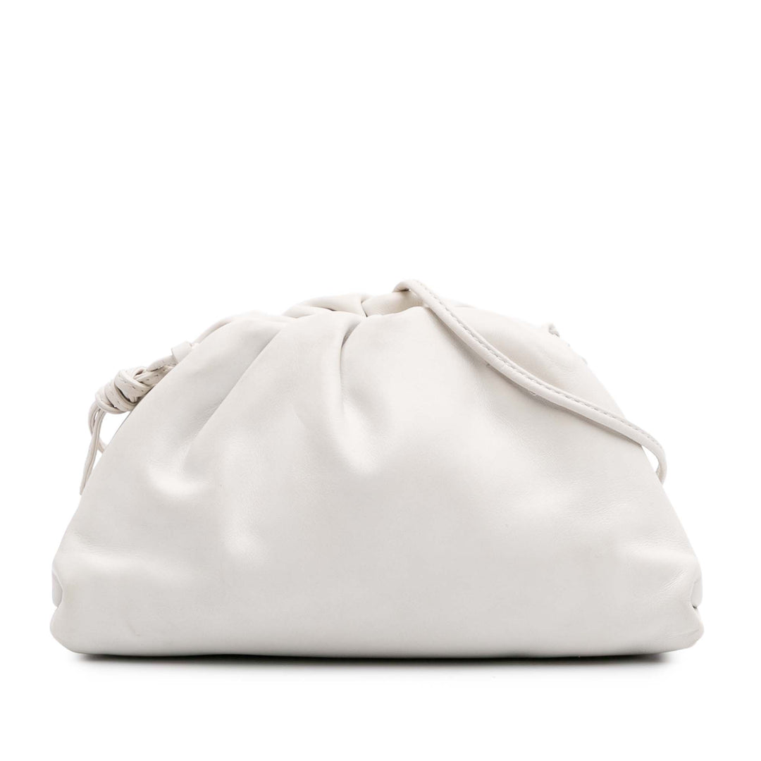 Lambskin The Mini Pouch White - Gaby Paris